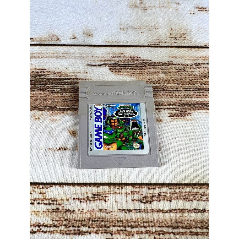 Teenage Mutant Ninja Turtles II Back from the Sewers GameBoy 1991 Used